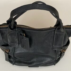 Fossil Black Leather Shoulder Bag